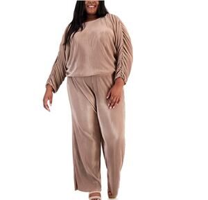 JOLIE Junior's Plus Size 3X Ruched-Sleeve Top & Pants / Size 3X / NEW with tags